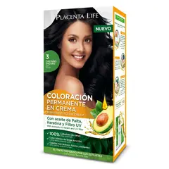 PLACENTA LIFE - Tinte Tono 3 Castaño Oscuro