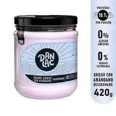 DANLAC - Yogurt Griego Descremado Arándano Envase 420 g