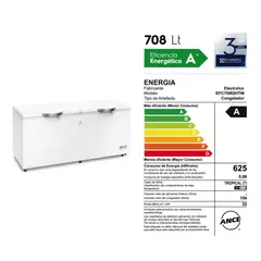 Electrolux - CONGELADORA 708LT EFC70W2HTW