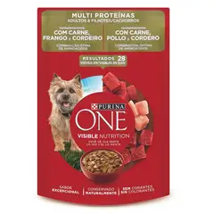PURINA ONE - Alimento Húmedo Perros Multiproteínas Doypack 85 g