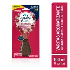 GLADE - Varitas Aromatizantes Alegría Floral y Frutos Rojos Envase 100 mL