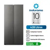 Refrigeradora Indurama 428Lt No Frost Side By Side RI769