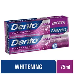 Dento - Crema Dental Whitening Max Blancura Caja 2 Und