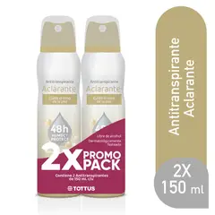 TOTTUS - Antitranspirante en Spray Mujer Aclarante Empaque 2 Und