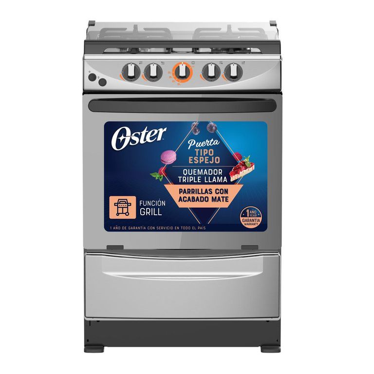 Cocina a Gas 24" Gris