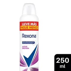 REXONA - Antitranspirante en Spray Active Emotion Envase 250 mL