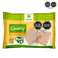 TOTTUS - Quadry 6pack Vainilla 174g