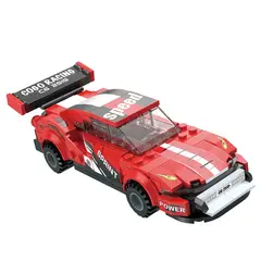 COGO - Set de Bloques Carro Carrera Rojo 195 Pzas