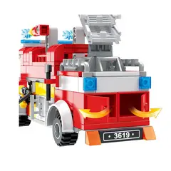 COGO - Set de Bloques Camión de Bombero 411 Pzas