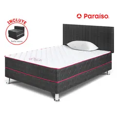 PARAISO - Dormitorio Nappy 1.5 Plazas + Sofá Cama