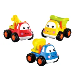 GENERICO - Set de Camiones Preescolares x3 Unidades