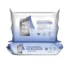 MURANA - Toallitas Desmaquillantes Hidratante Empaque 25 Und