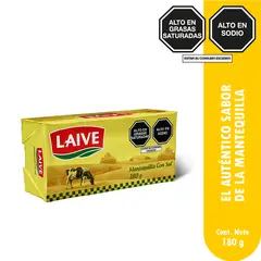 LAIVE - Mantequilla con Sal en Barra Empaque 180 g