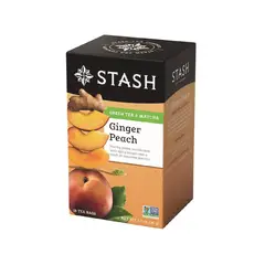 STASH - Té Verde con Jengibre y Melocotón Caja 36 g