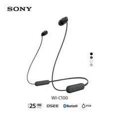 SONY - Audífonos Bluetooth WI-C100 in Ear Negro