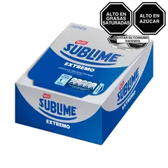 SUBLIME - Chocolate con Leche y Maní Extremo Caja 15 Und