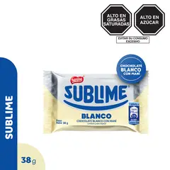 SUBLIME - Chocolate Blanco con Maní 38g