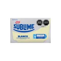 SUBLIME - Chocolates Blanco con Maní Caja 20 Und