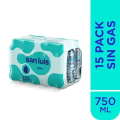SAN LUIS - Pack de Agua sin Gas de 15 unidades