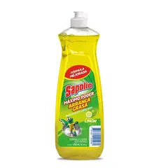 SAPOLIO - Lavavajilla Líquido Limón Botella 1250 mL