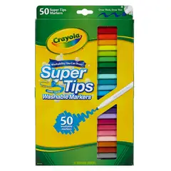 CRAYOLA - Plumones Lavables Super Tips Caja 100 Und