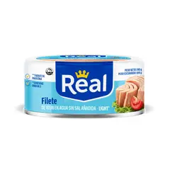 REAL - Filete de Atún en Agua Sin Sal Lata 140 g
