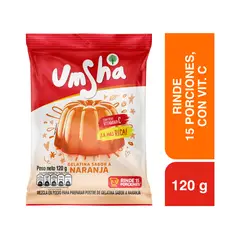 UMSHA - Gelatina Sabor Naranja Bolsa 120 g