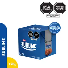 SUBLIME - Chocolate con Leche y Maní Empaque 8 g