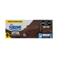 SUBLIME - Chocolate Bitter con Maní Caja 8 Und