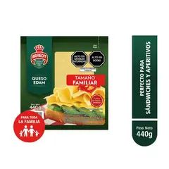 BRAEDT - Queso Edam en Láminas Empaque 440 g
