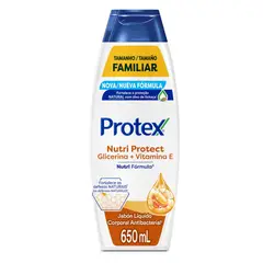 PROTEX - Jabón Líquido Antibacterial Nutri Protection Envase 650 mL