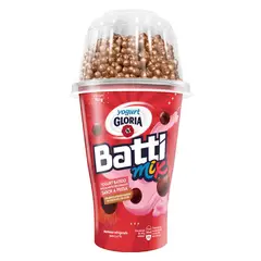 GLORIA - Yogurt Battimix Fresa con Bolitas de Chocolate Envase 146 g
