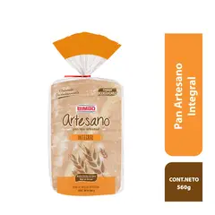 BIMBO - Pan de Molde Artesano Integral Bolsa 560 g