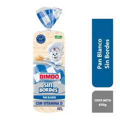 BIMBO - Pan de Molde Blanco Sin Bordes Bolsa 650 g