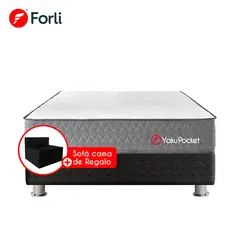 FORLI - Cama Americana Yaku Pocket 2 Plazas