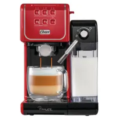 OSTER - Cafetera Automática de Espresso PrimaLatte Touch Roja