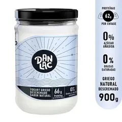 DANLAC - Yogurt Descremado Natural Envase 900 g