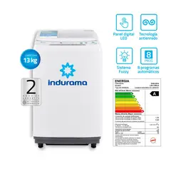 INDURAMA - LAVADORA AUTOMATICA LRI13BLA