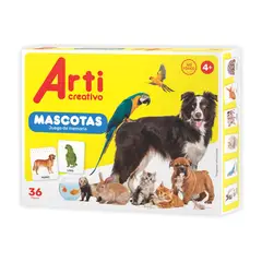 ARTI CREATIVO - Memoria Mascotas Caja 36 Piezas