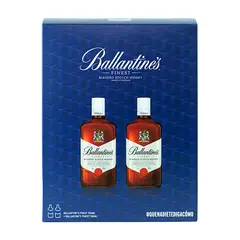 BALLANTINES FINEST - Whisky Pack 2 Botellas 700 mL