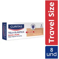 GENERICO - Curitas Tela Elástica Caja 8 Und