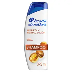 HEAD AND SHOULDERS - Shampoo Head & Shoulders Limpieza Renovadora Argán Botella 375 mL