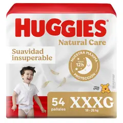 HUGGIES - Pañal Natural Care Talla XXXG Empaque 54 Und