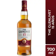 THE GLENLIVET - Whisky 15 Anos Botella 700 mL
