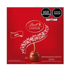 LINDT - Bombones Chocolate Lindor Leche Caja 8 Und