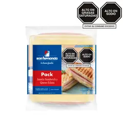 undefined - Pack San Fernando Jamón Sandwich 378 g + Queso Edam 306 g