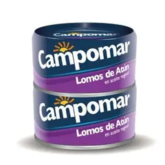CAMPOMAR - Lomo De Atún En Aceite Vegetal Duopack x 15O g