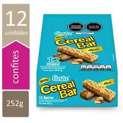 COSTA - Barra de Ceral Cereal Bar Maní Caja 12 Und