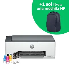 HP - Impresora Multifuncional Smart Tank 580 Tinta Continua Color Wi-Fi Smart App Escáner (1F3Y2A)