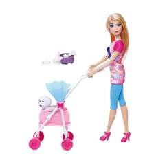 SHEN HUA - Muñeca Fashion con Coche y Mascota